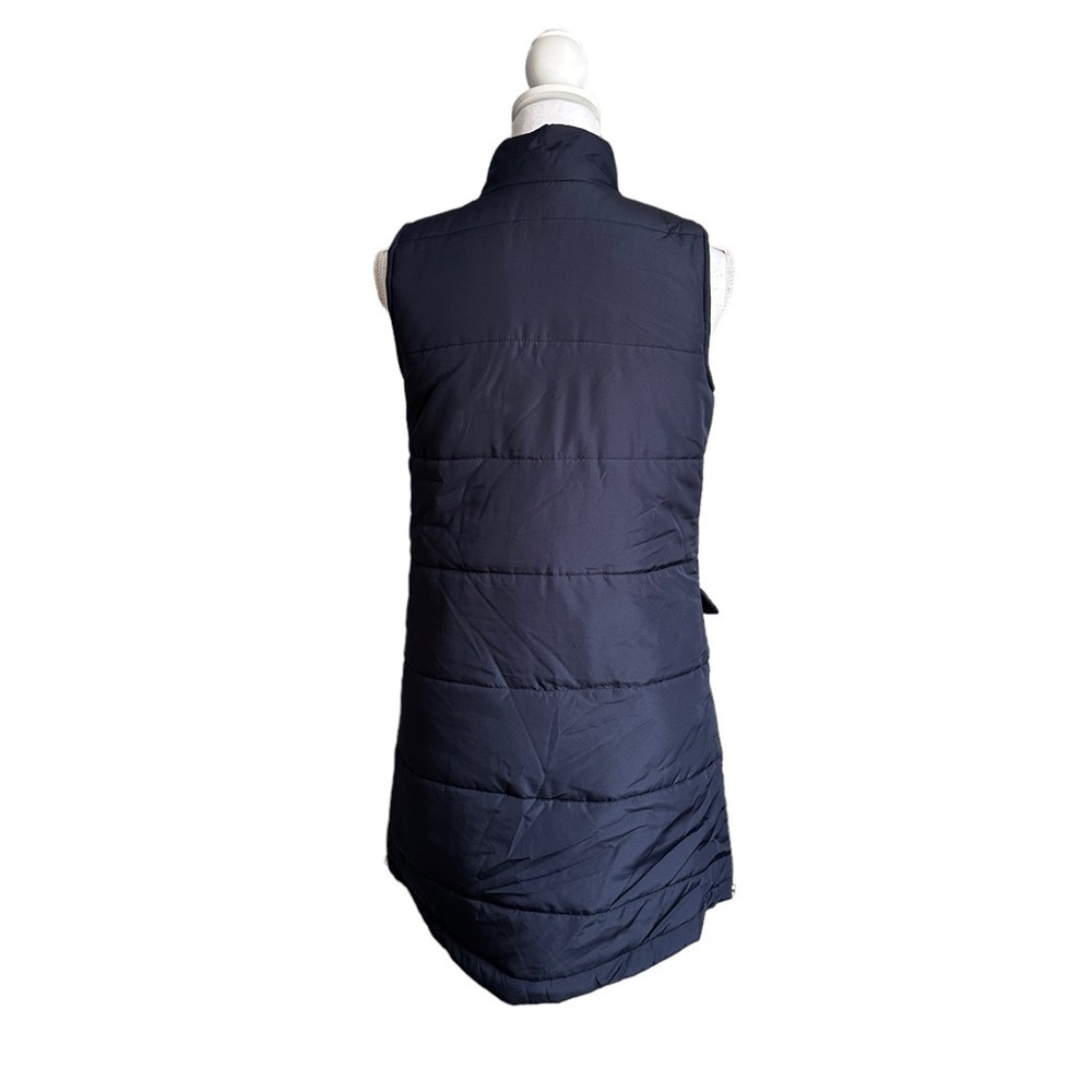 Crown & Ivy Blue Zip Up Vest Size XS - Picture 3 of 17